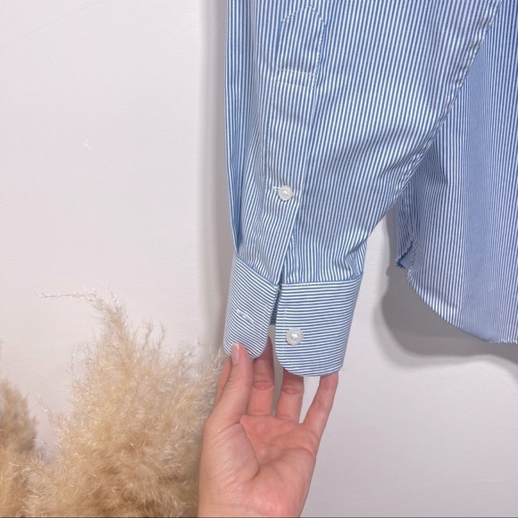 J.Crew Slim-fit Ludlow Premium fine cotton dress Shirt 14.5 x 32 NWOT Blue - Picture 4 of 8